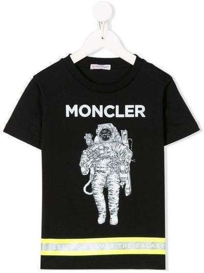 Moncler Kids футболка с принтом 8C7142083907