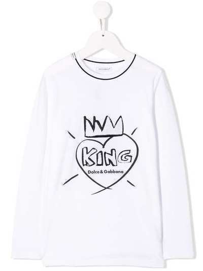 Dolce & Gabbana Kids футболка с принтом L4JT8QG7STH