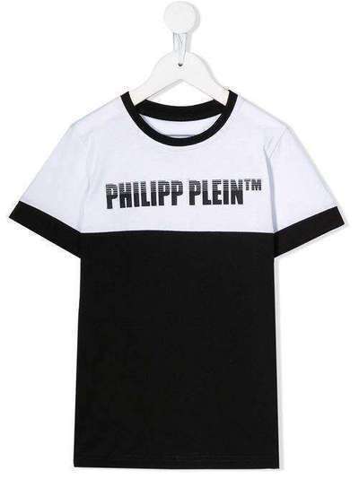 Philipp Plein Junior футболка с круглым вырезом и логотипом A19CBTK0800PJY002N