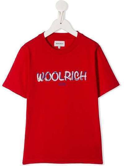 Woolrich Kids футболка свободного кроя с логотипом CFWKTE0048MRUT1486