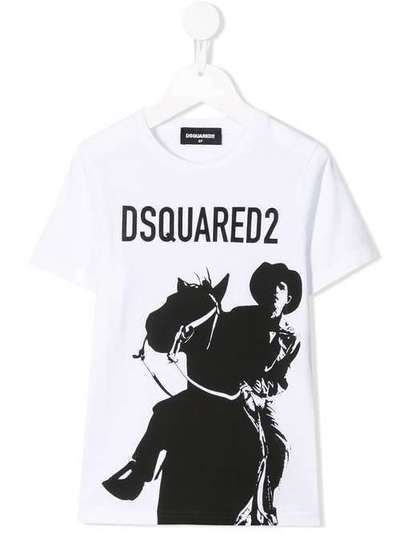 Dsquared2 Kids футболка с графичным принтом и логотипом DQ03KVD00W5