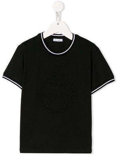 Dolce & Gabbana Kids футболка с отделкой в полоску L4JT8AG7VEB