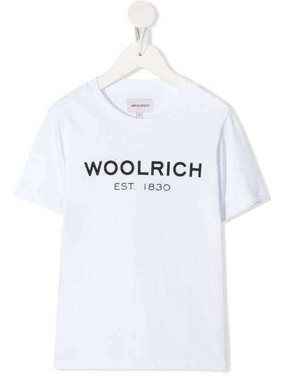 Woolrich Kids футболка с логотипом WKTE0045MRUT1486