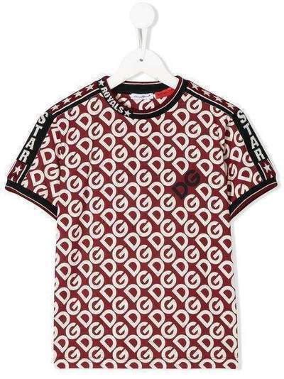 Dolce & Gabbana Kids футболка с принтом DG L4JT9FG7TXB