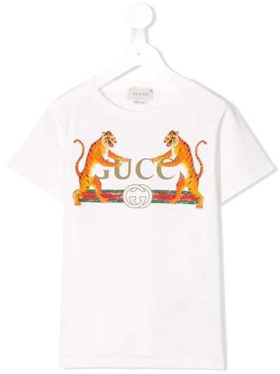 Gucci Kids футболка с тигром