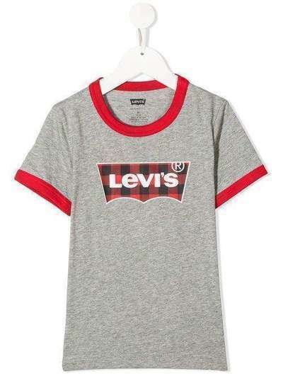 Levi's Kids футболка в клетку гингем с логотипом 8EB98778