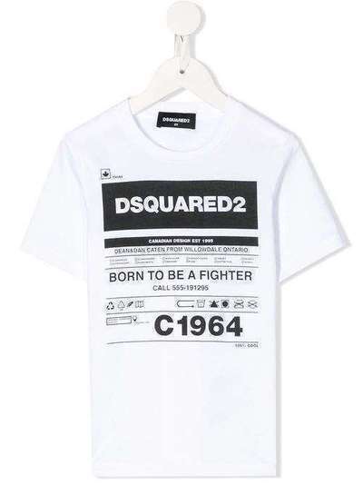 Dsquared2 Kids футболка с принтом DQ044JD2T532UK