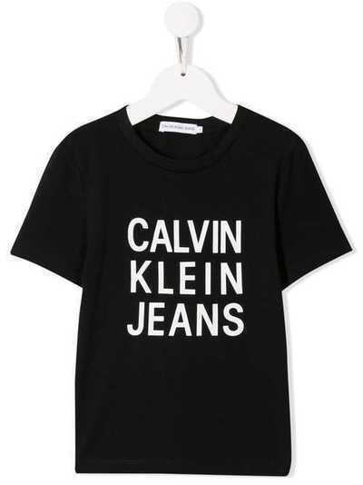 Calvin Klein Kids футболка с логотипом IB0IB00325
