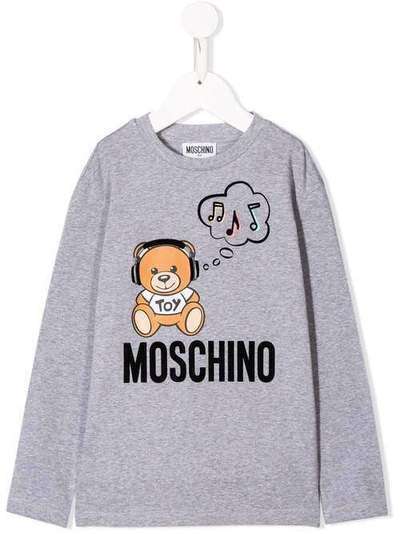 Moschino Kids футболка с принтом Teddy Bear HUM02OLBA12