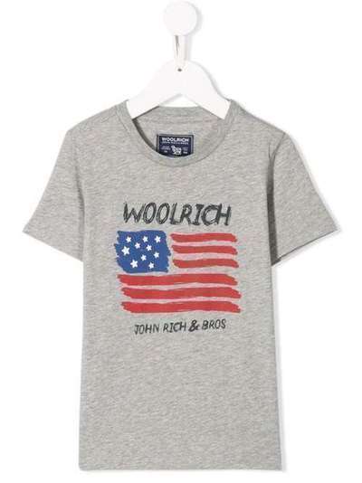 Woolrich Kids футболка с принтом WKTEE1258