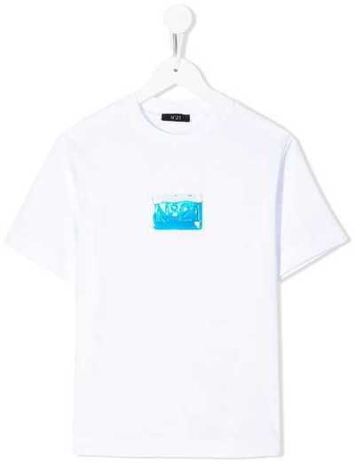 Nº21 Kids футболка с нашивкой-логотипом N2146EN0003