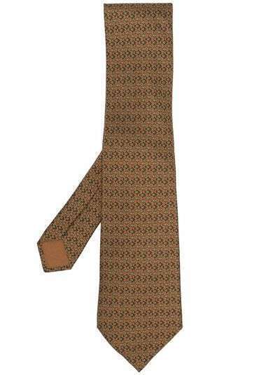 Hermès шелковый платок 2000-х годов с цветочным принтом