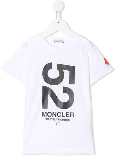 Moncler Kids футболка с принтом логотипа 802495083907