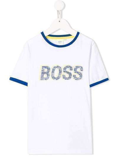 Boss Kids футболка с круглым вырезом и логотипом J25E6910B