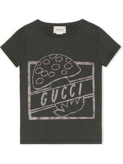 Gucci Kids футболка Mushroom 554879XJBJ7