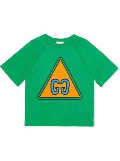 Gucci Kids футболка с логотипом GG 575094XJB5A
