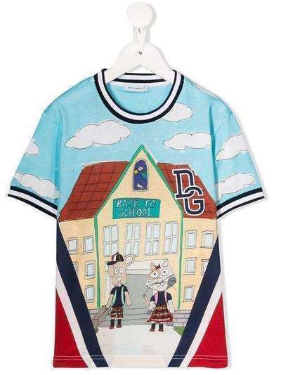Dolce & Gabbana Kids футболка Back To School L4JT8AG7TIJ