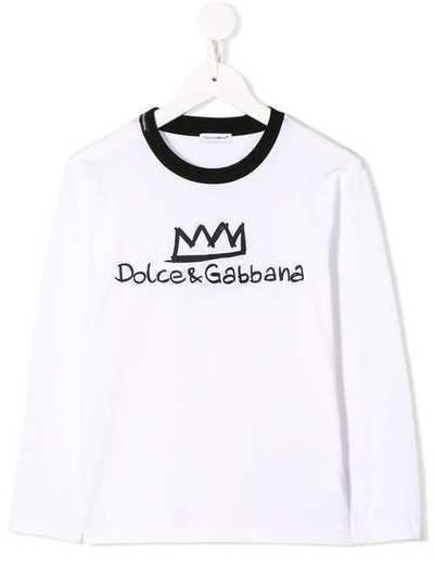 Dolce & Gabbana Kids футболка с логотипом L4JT7MG7SVJ