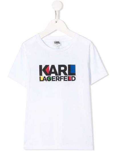 Karl Lagerfeld Kids футболка с логотипом Karl Bauhaus Z2522610B