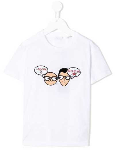 Dolce & Gabbana Kids футболка Speech Bubble L4JT7NG7TET