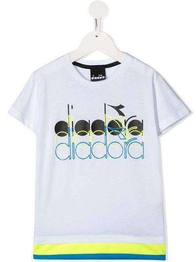 Diadora Junior полосатая футболка с логотипом 22316