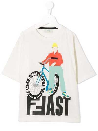 Fendi Kids футболка FFast JMI2857AJ
