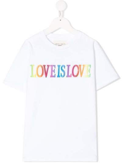 Alberta Ferretti Kids футболка с круглым вырезом и вышивкой 022153K