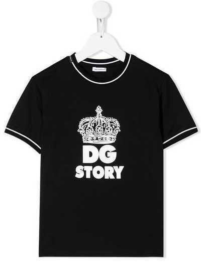 Dolce & Gabbana Kids футболка с логотипом L4JT8AG7SVK