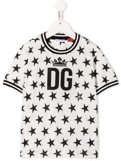Dolce & Gabbana Kids футболка с логотипом DG L4JT7LG7VBM