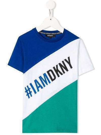Dkny Kids футболка #IAMDKNY в стиле колор-блок D25C93829