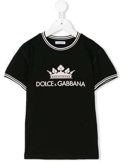 Dolce & Gabbana Kids logo print T-shirt L4JT7LG7OGY