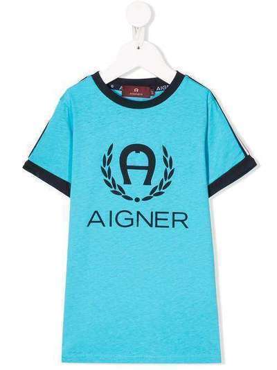 Aigner Kids футболка с логотипом 53911
