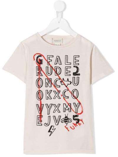 Gucci Kids футболка с принтом 547559XJBC0