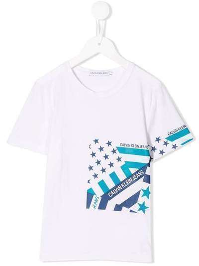 Calvin Klein Kids футболка с логотипом IB0IB00185