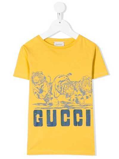 Gucci Kids футболка с принтом 547559XJB44