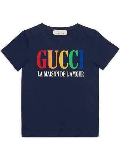 Gucci Kids футболка с принтом Gucci 526783X3O86