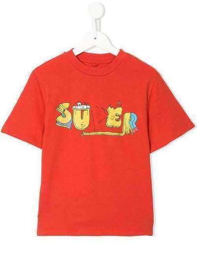 Stella McCartney Kids футболка с принтом Super 588492SOJF5
