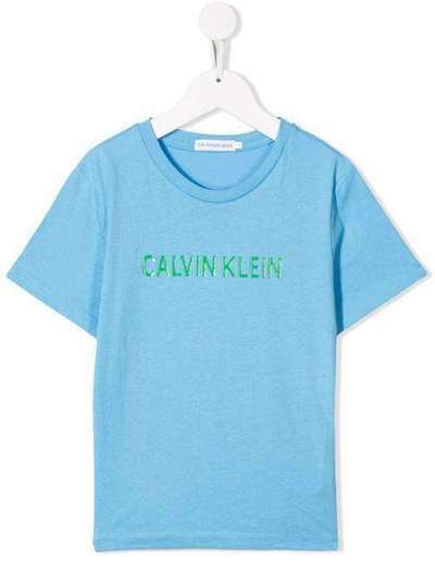 Calvin Klein Kids футболка с логотипом IB0IB00137K