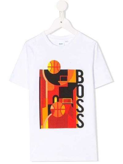 Boss Kids футболка с графичным принтом J25E7310B