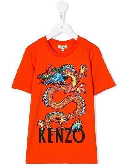 Kenzo Kids футболка с принтом KP1058837
