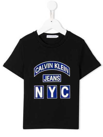Calvin Klein Kids футболка с логотипом IB0IB00183