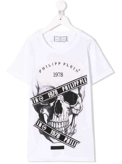 Philipp Plein Junior футболка с принтом P19CBTK0609PJY002N