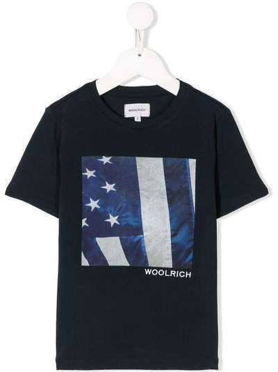 Woolrich Kids футболка с графичным принтом и логотипом WKTE0042MRUT1486
