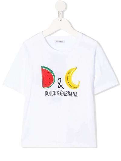 Dolce & Gabbana Kids футболка с короткими рукавами и логотипом L5JTAZG7WQT