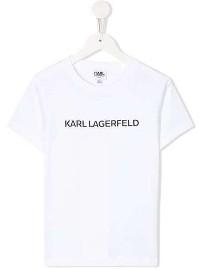 Karl Lagerfeld Kids футболка с круглым вырезом Z2521910B