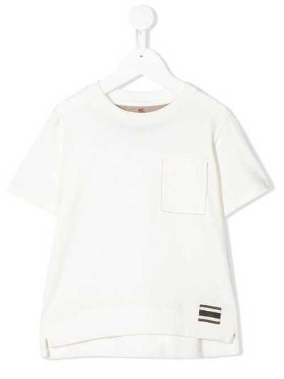 Brunello Cucinelli Kids футболка с нагрудным карманом B0B13T170C7220