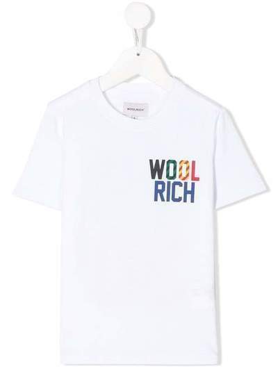 Woolrich Kids футболка с логотипом WKTE0049MRUT1486