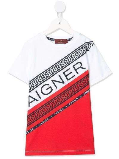 Aigner Kids футболка с логотипом 53908