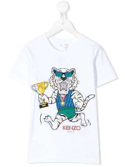 Kenzo Kids футболка с принтом Tiger KQ10768