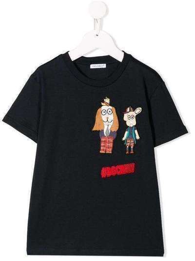 Dolce & Gabbana Kids футболка с аппликацией L4JT7NG7TVH